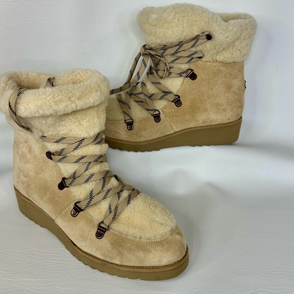 Australia Luxe Collective Shoes - NEW Australia Luxe Collective Shearling Suede Boots/Jaden/ Size 8 Floor Sample